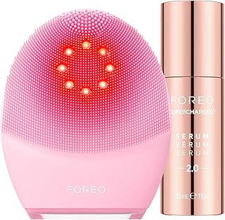 FOREO Fresh & Lifted Paketi - LUNA 4 plus Normal Yüz Temizleme Fırçası + SUPERCHARGED SERUM 2.0, 30ml - Yakın Kızılötesi Işık Terapisi - Yüz Temizleyici Masaj Fırçası - Mikro Akımlı Yüz Bakım Cihazı