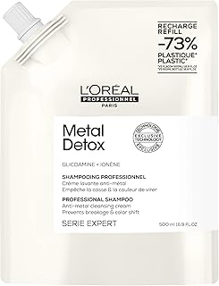 L'Oréal Professionnel Serie Expert Metal Detox Refill Şampuan 500 ml - İşlem Görmüş ve Boyalı Saçlar İçin Kırılma Karşıtı Bakım