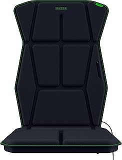 Razer Freyja - Sensa HD haptikli oyun koltuk minderi (HyperSpeed Kablosuz ve Bluetooth, oyun ve ofis koltukları için, Synapse aracılığıyla haptik EQ, 101cm x 40cm x 5cm) Siyah