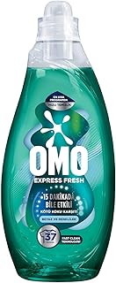 OMO Express Fresh Kötü Koku Karşıtı Beyaz ve Renkliler Sıvı Çamaşır Deterjanı, 1480 ml
