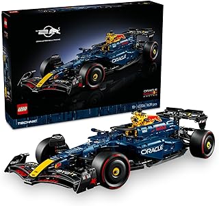 LEGO Technic Oracle Red Bull Racing RB20 F1 Araba 42206 - Yetişkinler için 1:8 Ölçekli V6 Motor, Vites Kutusu ve DRS İçeren Koleksiyonluk Yarış Arabası Modeli Yapım Seti, Hediye Fikri (1639 Parça)