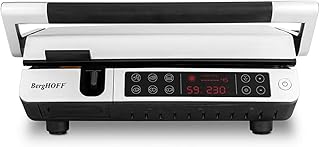 BergHOFF Gem Titan Izgara & Tost Makinesi – 2000 W, 340×240 mm, LCD Dokunmatik Kontrol