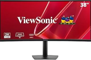 ViewSonic VA3820C Kavisli UltraWide 38″ WQHD+ 21:9 IPS Monitör- USB-C 96W 2XHDMI, DP — %43 İndirim | Amazon TR Fırsatı