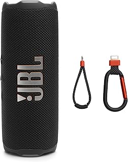 JBL Flip 7 - Taşınabilir Su Geçirmez ve Düşmeye Dayanıklı Hoparlör, Yapay Zeka Ses Arttırmalı Kalın Pro Ses, 16 Saat Çalma Süresi ve Değiştirilebilir Aksesuarlara Sahip PushLock Sistemi (Siyah)