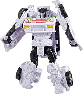Transformers Cyberworld Cyber Changers Wheeljack aksiyon figürü, aksesuarlarla ve 1 adımda dönüştürülebilir, 10 cm büyüklüğünde süper kahraman figürü, 6 yaşından büyük çocuklar için aksiyon dolu