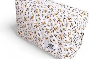 Makyaj Çantası | Makeup Bag | Kapitone Bakım Seyahat Kozmetik Çantası (Beyaz-Sarı) — %20 İndirim | Amazon TR Fırsatı