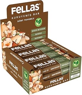 Fellas Dört Tohumlu Kuruyemiş Bar 12x30 gr