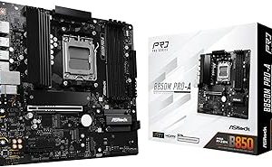 ASRock B850M Pro-A mATX Anakart, AMD AM5 Ryzen 9000 & 8000, DDR5, 3x M.2 SSD, 4k 120Hz, AMD Expo — %29 İndirim | Amazon TR Fırsatı