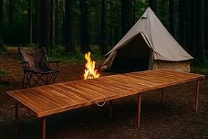 pratikoutdoor Katlanır Kamp, Piknik ve Bahçe Masası 75×228 cm – Ceviz Renk — %44 İndirim | Amazon TR Fırsatı