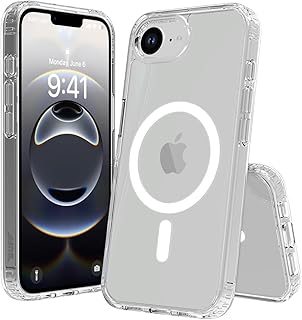 BUFF LABS iPhone 16E ile Uyumlu Magsafe Destekli Air Hybrid Şeffaf Kılıf, Darbe Emici TPU + PC Şeffaf Kılıf (Şeffaf)
