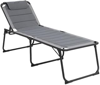 Outwell Samoa Premium Ultra Konforlu 5 Pozisyonlu Katlanır Şezlong Grey