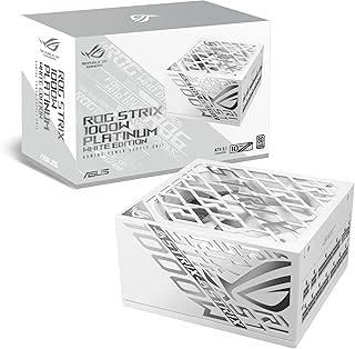 ROG-STRIX-1000P TAM MODÜLER GÜÇ KAYNAĞI, 80 PLUS PLATİNUM SERTİFİKALI, ATX 3.1, GaN MOSFET, “GPU-FIRST” PATENTLİ AKILLICA VOLTAJ DÜZENLEYİCİ, 10 YIL GARANTİ BEYAZ