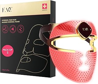 FAQ 202 Gelişmiş 8 Renkli LED Yüz Maskesi + FAQ Glass Skin Yüz Maskesi Seti – Işıldayan Bir Cilt İçin Nemlendirici ve Aydınlatıcı Cilt Bakımı – Rahatlatıcı ve Dengeleyici Yüz Maskeleri