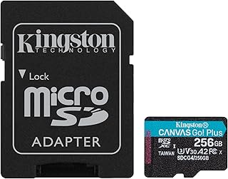 Kingston 256GB Canvas Go Plus microSD Card | Up to 200MB/s | Class 10, UHS-I, U3, V30, A2 | SDCG4/256GB