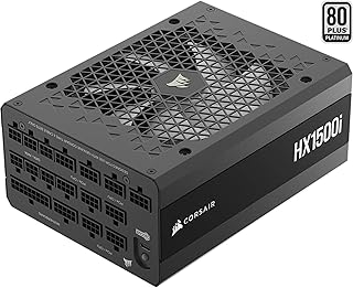 CORSAIR HXi Serisi (2025), HX1500i, 1500 Watt, 80+ Platinum, Tam Modular Güç Kaynağı (CP-9020309-EU) | Düşük Gürültü, 12V-2×6 Kablo, ATX 3.1 ve PCIe 5.1, Cybenetics Platin Verimliliği, Sıvı-Dinamik Rulman Fanı — %50 İndirim | Amazon TR Fırsatı