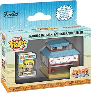 Funko Pop! Bitty Town: Naruto Shippuden - Ichiraku Ramen - Naruto Uzumaki - 0,9 inç ve 2 inç (5,1 cm) - Anime Koleksiyonluk - Hediye Fikri - Çocuklar ve Yetişkinler için Oyuncaklar