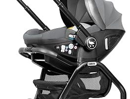 Merkür Bebe Onyx 2’si 1 Arada i-Size Oto Koltuğu ve Bebek Arabası Gri, saniyeler içinde dönüşüm, tekerlekli oto koltuğu, çift yönlü, 9.5 kg, 0-13 kg arası kullanım, hafif, kompakt — %36 İndirim | Amazon TR Fırsatı