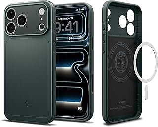 Spigen iPhone 17 Pro ile Uyumlu MagSafe Kılıf Thin Fit Mag Fit Ultra İnce ve Hafif Yeşil Kapak - ACS09935 (Spigen TR Garantili)