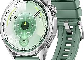 HUAWEI WATCH GT 6 Akıllı Saat, 1.47” Ekran, 21 güne varan pil ömrü, 100+ Spor Modu, GPS’li Akıllı Saat, Bisiklet Özelliği, iOS & Android Uyumlu, Sağlık Takibi, 46 mm, Yeşil — %24 İndirim | Amazon TR Fırsatı