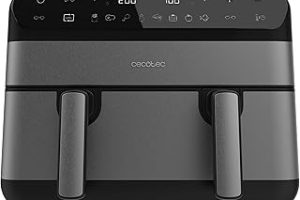 Cecotec Cecofry Advance 9000 Full Inox Air Fryer 9L yağsız airfryer 2800 W, 2 kap, 4,5 l, ayırma duvarlı, senkronizasyon, 8 menü, sıcaklık 30 – 200 °C, PerfectCook, paslanmaz çelik panel — %20 İndirim | Amazon TR Fırsatı