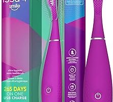 FOREO issa 4 Smile Elektrikli Diş Fırçası – Kompakt ve Seyahat Dostu, 4’ü 1 Arada Hibrit Fırça Başlığı, Plaklara Karşı Dayanıklı – Büyülü mor — %26 İndirim | Amazon TR Fırsatı