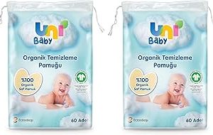 Uni Baby Bebek Temizleme Pamuğu 60 Adet 2li paket — %31 İndirim | Amazon TR Fırsatı