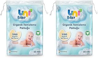 Uni Baby Bebek Temizleme Pamuğu 60 Adet 2li paket