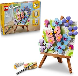 LEGO Creator 3’ü 1 arada Çiçekli Tablo 31390-8+ Yaş için Çerçeve veya Palet ve Resim Olabilen Oyuncak Yapım Seti (348 Parça)