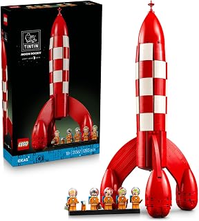 LEGO Ideas Tintin Ay Roketi 21367 – Yetişkinler için Uzay Tulumları, Kasklar, Oksijen Tüpleri Giyen 5 Minifigür ile Snowy Figürü İçeren Yaratıcı Dekoratif Model Yapım Seti, Hediye Fikri (1283 Parça) — %22 İndirim | Amazon TR Fırsatı