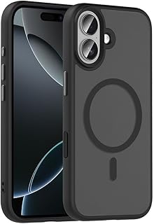 Zore Apple ile uyumlu iPhone 17 Kılıf Mat Arka Yüzey Wireless Şarj Özellikli Zore Flet M-safe Kapak Siyah