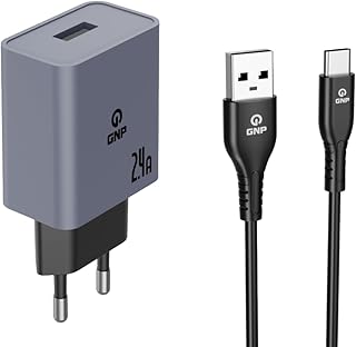 GNP 2.4 Type-C Kablo ve Sarj Cihazi, USB-C Baglantili Android Akilli Telefonlar ve Tabletler Uyumlu