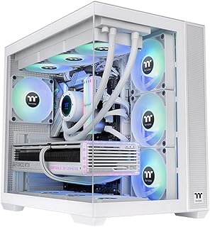Thermaltake View 380 850W 80+ Gold ARGB USB 3.2 Beyaz ATX Mid Tower Kasa CA-3Z2-85M6WE-00
