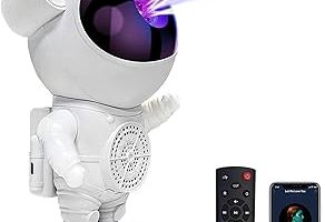 Astronot Galaksi Projektörü Gece Lambası, 8 Farklı Nebula Işık ve Ay Yansıtma Modlu Galaxy Projeksiyonu, Uzaktan Kumandalı, Bluetooth Hoparlörlü, Çocuklar ve Yetişkinler İçin Gökyüzü Projektörü — %34 İndirim | Amazon TR Fırsatı