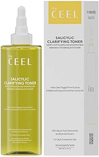 The Ceel Salisilik Asit Tonik 200 ml - Niacinamide, Sitrik Asit ve Zinc PCA İçeren Yağ Dengeleyici ve Gözenek Görünümü Dengeleyici Yüz Toniği, Yağlı ve Karma Ciltler İçin
