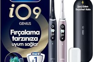 Oral-B iO9 Şarjlı/Elektrikli Diş Fırçası, 2’li Set, Rose Quartz & Siyah, 2 Fırça Başlığı, Hızlı Manyetik Şarj Cihazı, Uzun Ömürlü Pil, Şarj Eden Seyahat Kabı — %22 İndirim | Amazon TR Fırsatı
