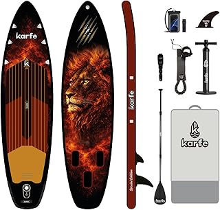 320x81x15cm Woven Stitch ve MSL Fusion Tech. Yapı - Şişme Paddle Board ve Deniz Bordu, Full Aksesuarlı SUP Board Seti, Taşınabilir ve Dayanıklı Stand Up Paddle - Kürek Sörfü