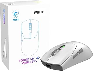 MSI GG FORGE GM340 W WHITE GAMING MOUSE MAX 12000 DPI 57GR KABLOSUZ OPTIK SENSOR OYUNCU FARESI
