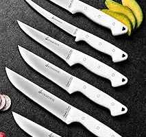 Sürmene Serisi Mutfak Bıçak Seti Et Ekmek Sebze Salata Fileto Bıçağı 6 Lı Set Beyaz (MFT-028) — %23 İndirim | Amazon TR Fırsatı
