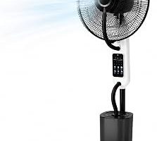 Buharlı Vantilatör, 80W Ultra Güçlü Motorlu Soğutucu Fan, 4 Litre Su Kapasiteli, Uzaktan Kumandalı 16 İnç Fanlı, Zamanlayıcılı Tekerlekli Ev Ofis İş Yeri Bahçe Kullanımı İçin Buharlı Vantilatör Fan — %36 İndirim | Amazon TR Fırsatı