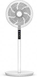 Kontrol Panelli Ayaklı Vantilatör, 60W Yüksek Güçlü Motorlu 7 Pervaneli Soğutucu Fan, 16 İnç Çaplı ve LED Ekranlı, Uzaktan Kumandalı Zamanlayıcılı Sessiz Ev Ofis Mutfak Yatak Odası İçin Vantilatör
