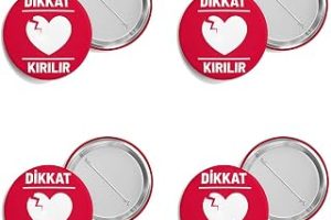 4’lü İğneli Buton Rozet Seti 44 mm – Dayanıklı Metal Rozetler, Çanta, Ceket, Sırt Çantası ve Aksesuarlar İçin — %23 İndirim | Amazon TR Fırsatı