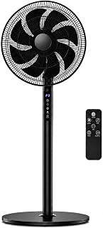 Dijital Ekranlı Ayaklı Vantilatör, 60W Yüksek Güçlü Motorlu 7 Pervaneli Soğutucu Fan, 16 İnç Çaplı Kontrol Panelli, Uzaktan Kumandalı Uyku Zamanlayıcılı Sessiz Ev Ofis İçin Ayaklı Vantilatör — %41 İndirim | Amazon TR Fırsatı