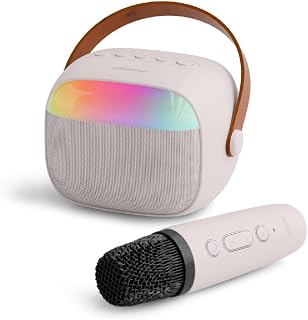Polosmart FS101 Kablosuz RGB Led Aydınlatmalı Bluetooth 5.4 Mikrofonlu Karaoke Set Beyaz — %24 İndirim | Amazon TR Fırsatı