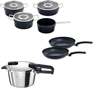 Fissler Vitaquick Edition 4,5 Litre Düdüklü Tencere + Adamant Tencere ve Tava Seti