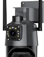 2+2 MP HD 4K IP WiFi Güvenlik Kamerası, Hareket Takipli Gece Görüşlü Dış Mekan Uyumlu, 355° Dönebilen İki Yönlü Sesli İnsan Algılama TF Kart Kayıtlı Kablosuz Bağlantılı Akıllı Güvenlik Kamerası — %23 İndirim | Amazon TR Fırsatı