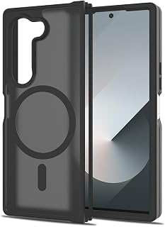 Coverzone Samsung Galaxy Z Fold 6 İle Uyumlu Kılıf M-Safe Şarj Özellikli Kamera Korumalı Lunex Kapak Z Fold 6 için kilif