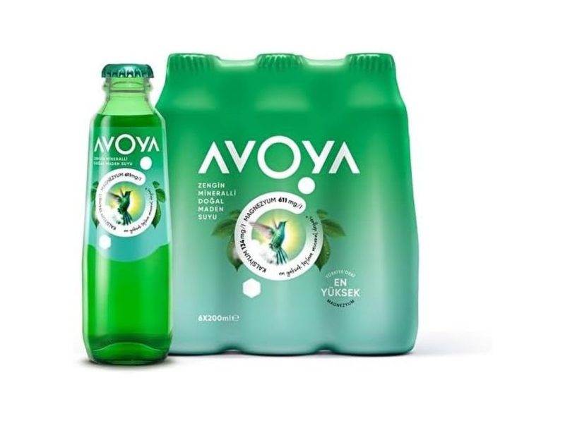 🛍️ Avoya Sade Zengin Mineralli Doğal Maden Suyu Şişe 24 x 200 ml