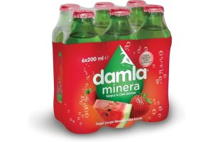 🛍️ Damla Minera Çilek Karpuzlu Maden Suyu Cam Şişe 6×200 ml