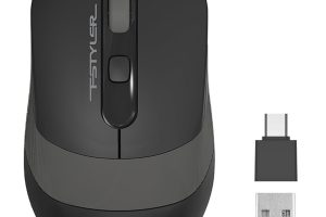 🛍 A4 Tech FG10CS Air2 Silent (Sessiz) 2.4Ghz Optik 2000Dpi Kablosuz Mouse | S.Grey | Şarj Edilebilir| 4 Kademe Çözünürlük | Air Çift Mod | Type-C Adaptör