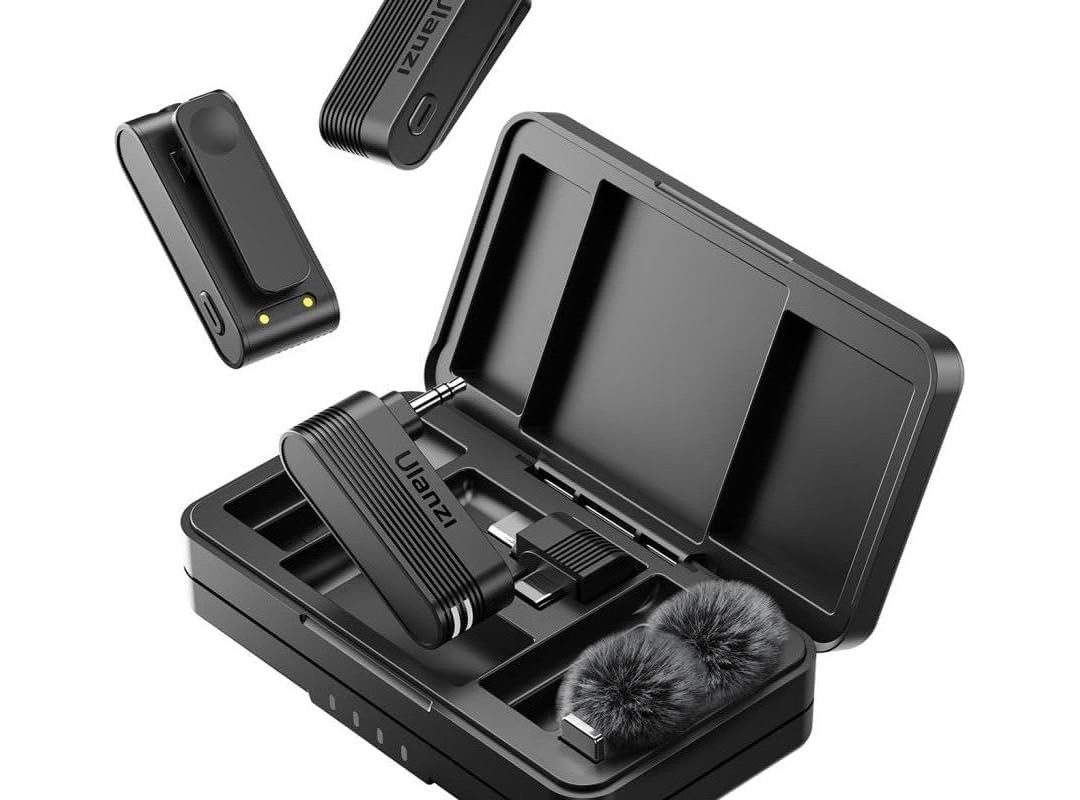 🛍 Ulanzi A100 İki Kişilik Kablosuz Yaka Mikrofon Seti (Type-C ve 3.5mm TRS)